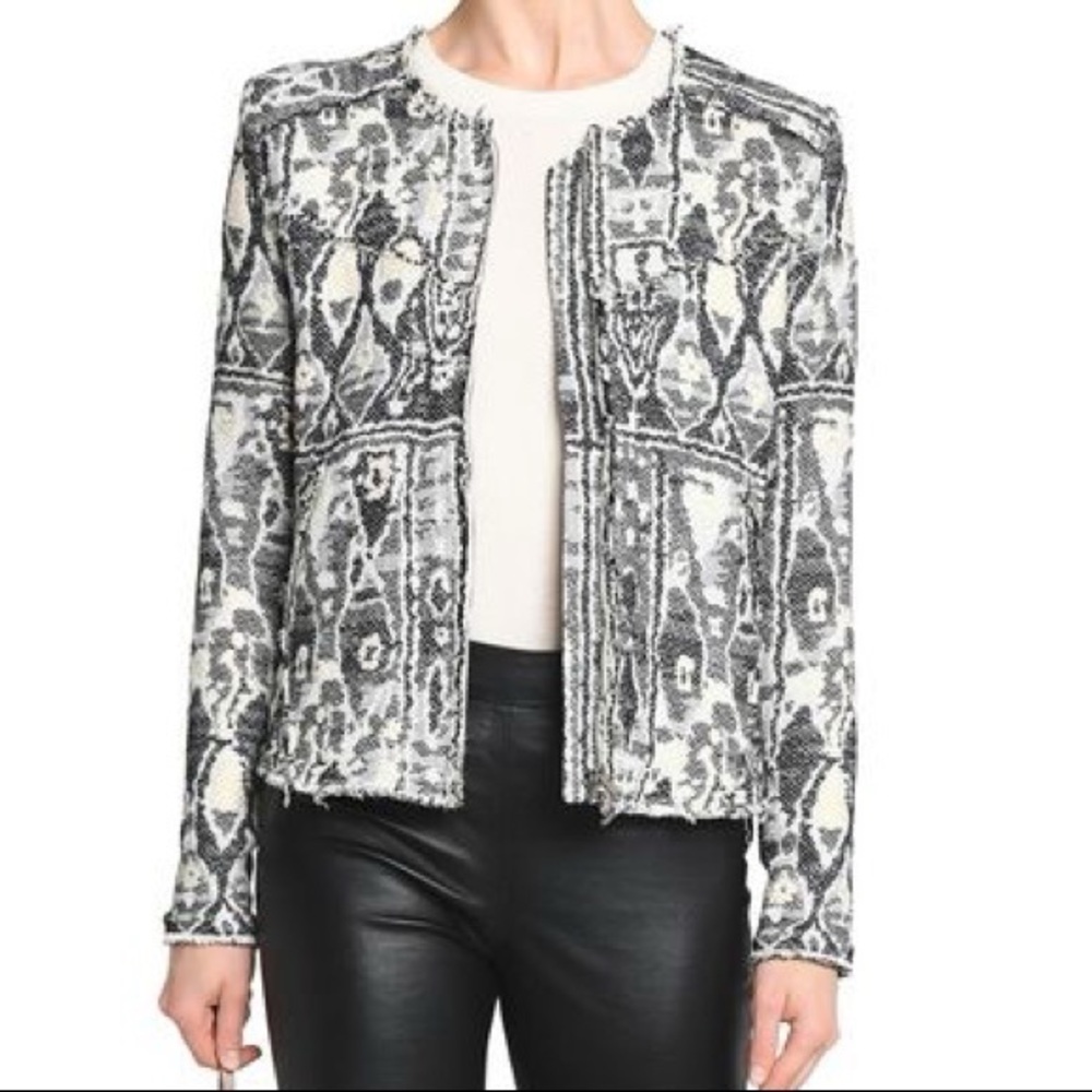 IRO Tweed Print Evening Jacket